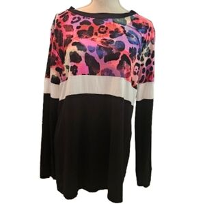 Magic Fit Pink and Black Leopard Long Sleeve T-Shirt